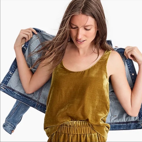 J. Crew Tops - NWT J Crew Velvet Tank Top Size 6
